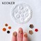 4 Pieces flower & Leaf Polymer Clay Molds for Jewelry Making, Daisy Miniature Clay Molds, Polymer Clay Molds for Polymer Clay Earrings Decoration (Mini Flower & Leaf)